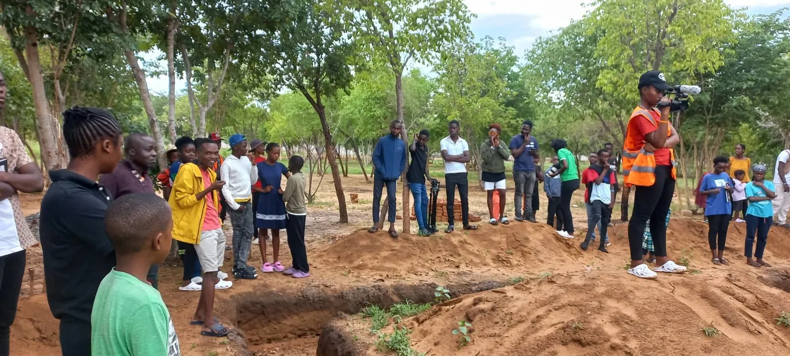 Youth Camp participants gathered together