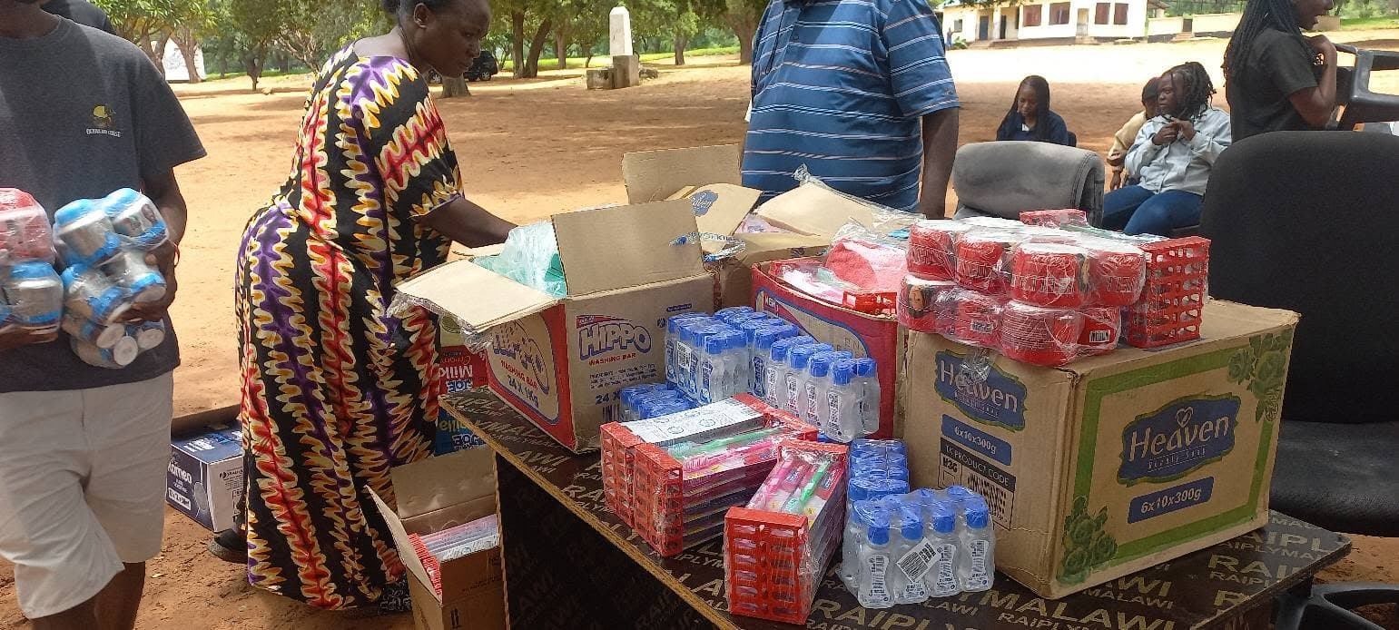 Supplies donated during prison ministry